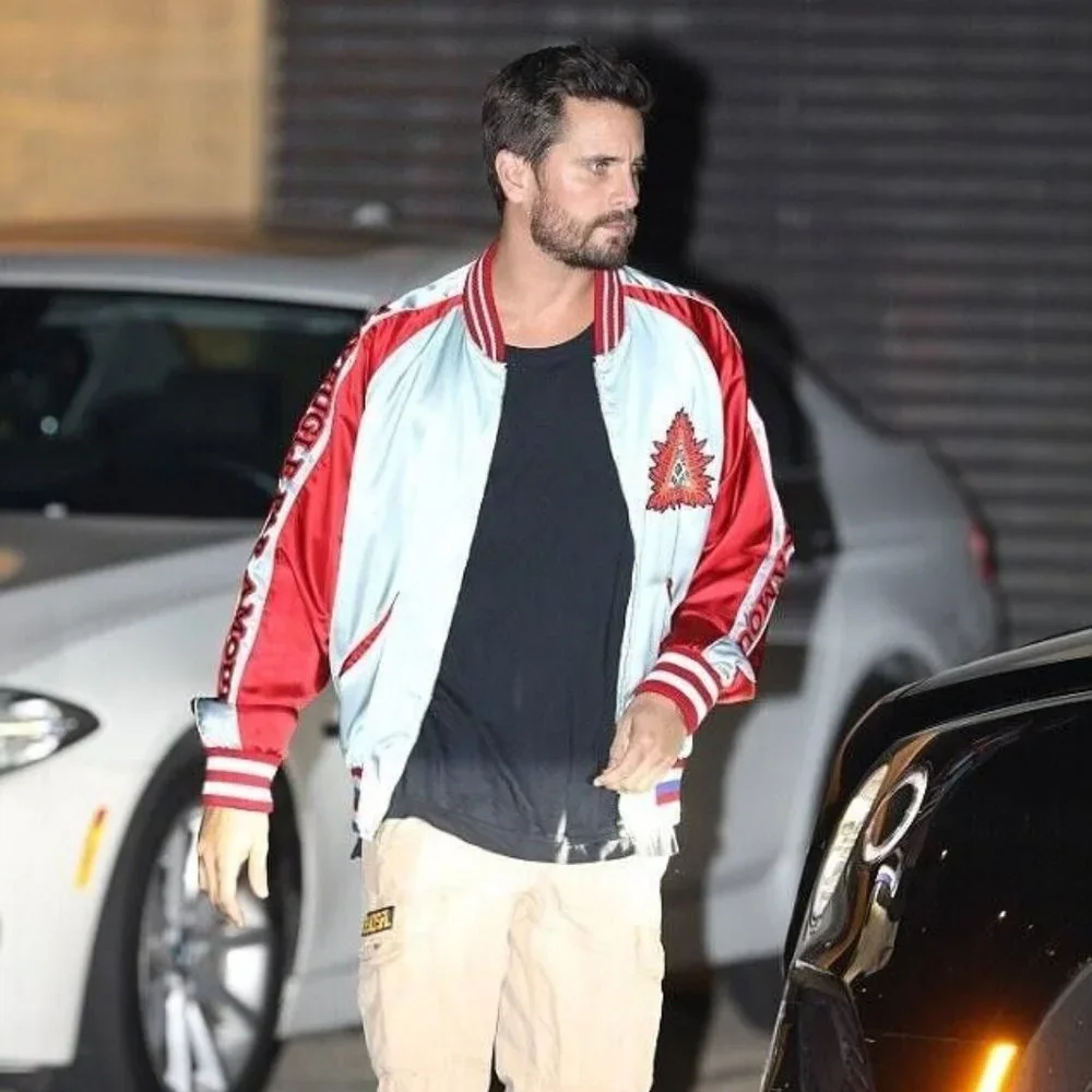 Gucci Men's $3,950 Blue L'Aveugle Par Amour Duchesse Bomber Jacket